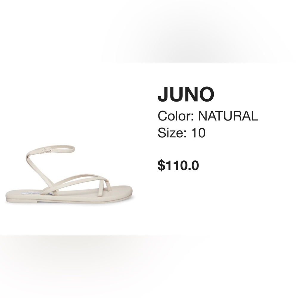 Steve Madden Off-white Flat Sandals